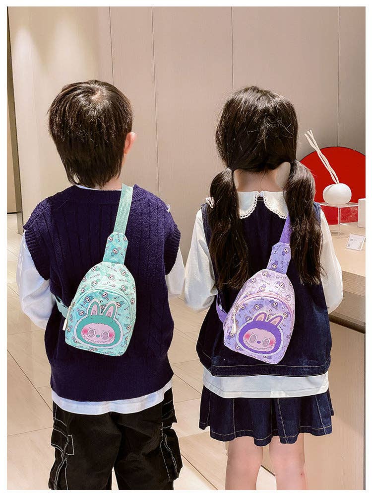 Children's cute monster chest bag cartoon crossbody bag
