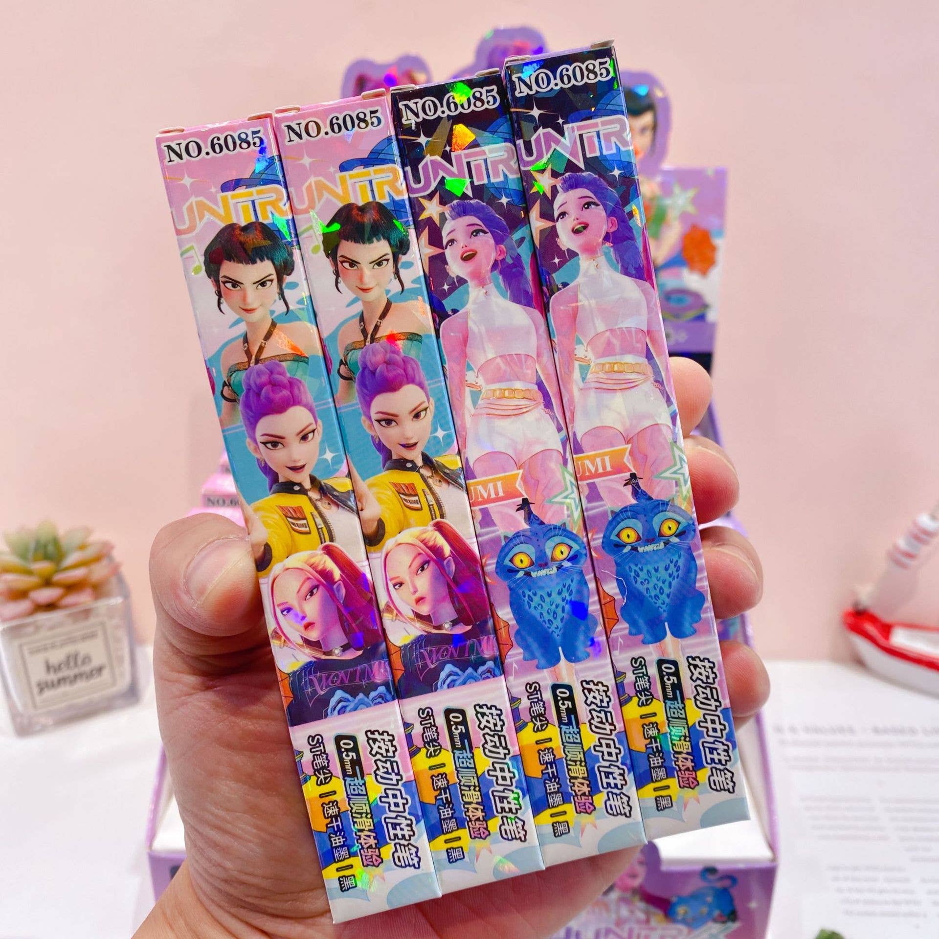 KDH K-pop inspired black gel pen blind box