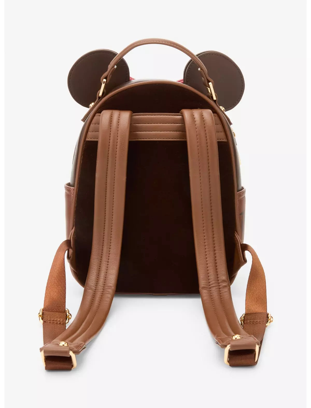 Disney Minnie Mouse Velvet Floral Interchangeable Ears Mini Backpack