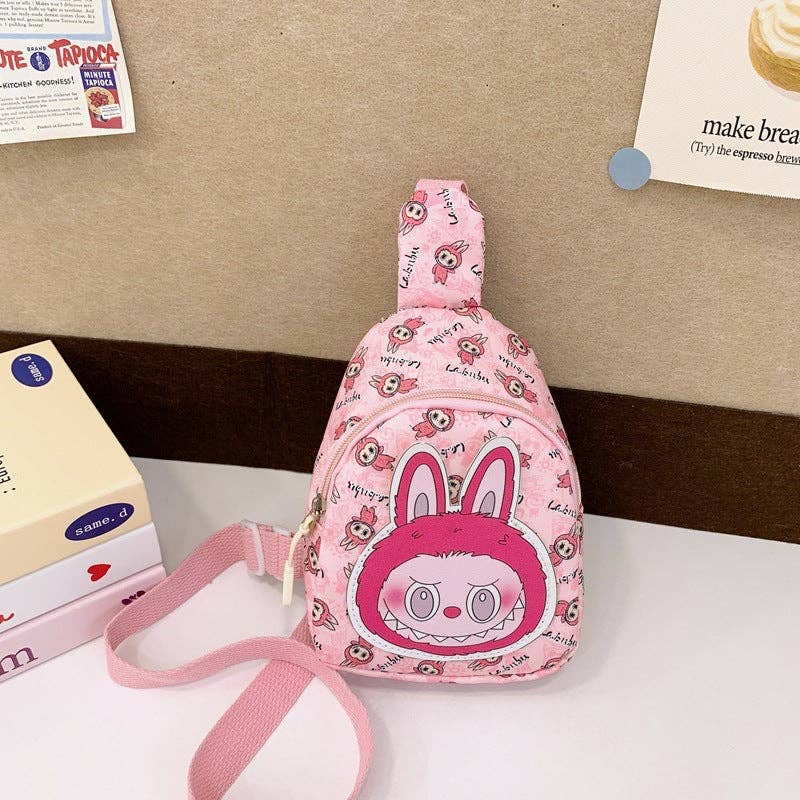 Children's cute monster chest bag cartoon crossbody bag