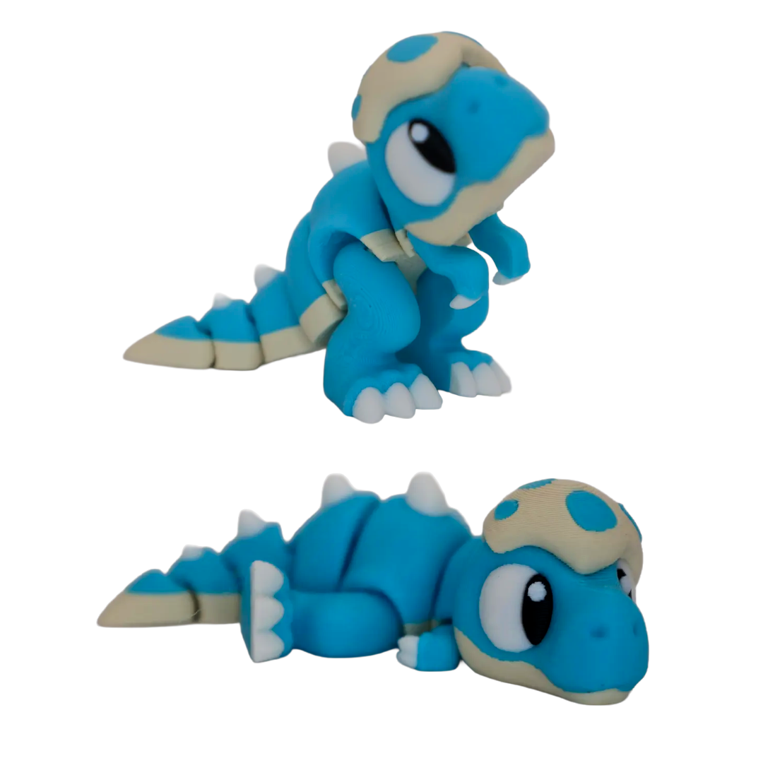 3D Printed Flexi Dinosaur Toy with Egg – Fidget Dino