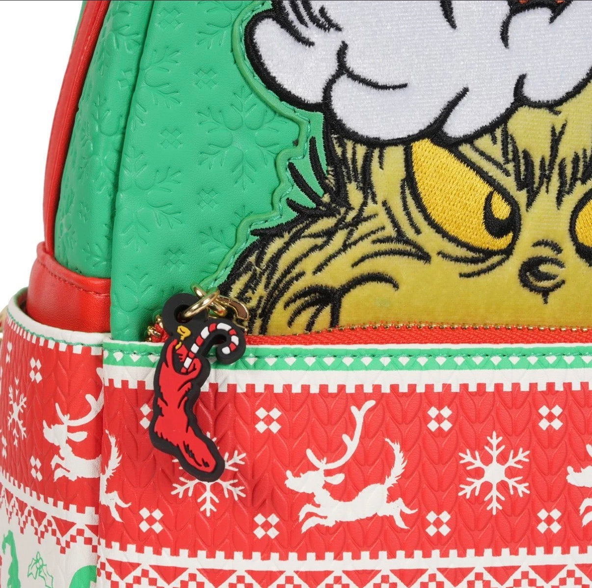 How the Grinch Stole Christmas Grinch Christmas Sweater Mini-Backpack - Entertainment Earth Exclusive EST ship date 12/15