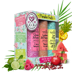 Paradise Fruits Bath Salts Gift Set | Women| Teens