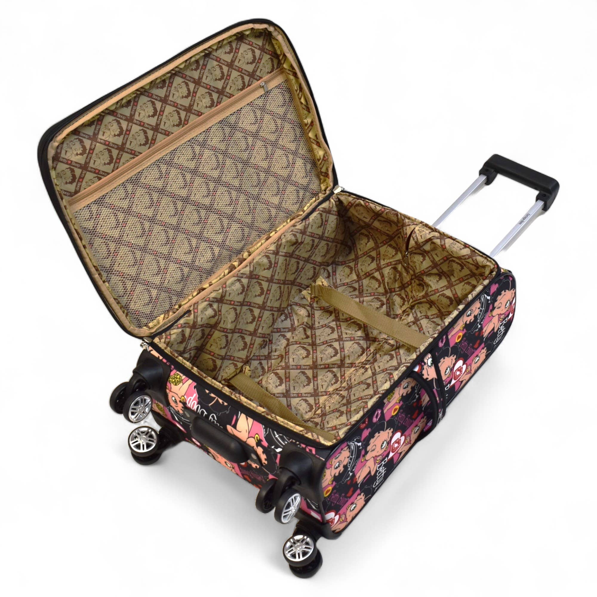 Betty Boop 4-Piece Expandable Spinner Luggage Set