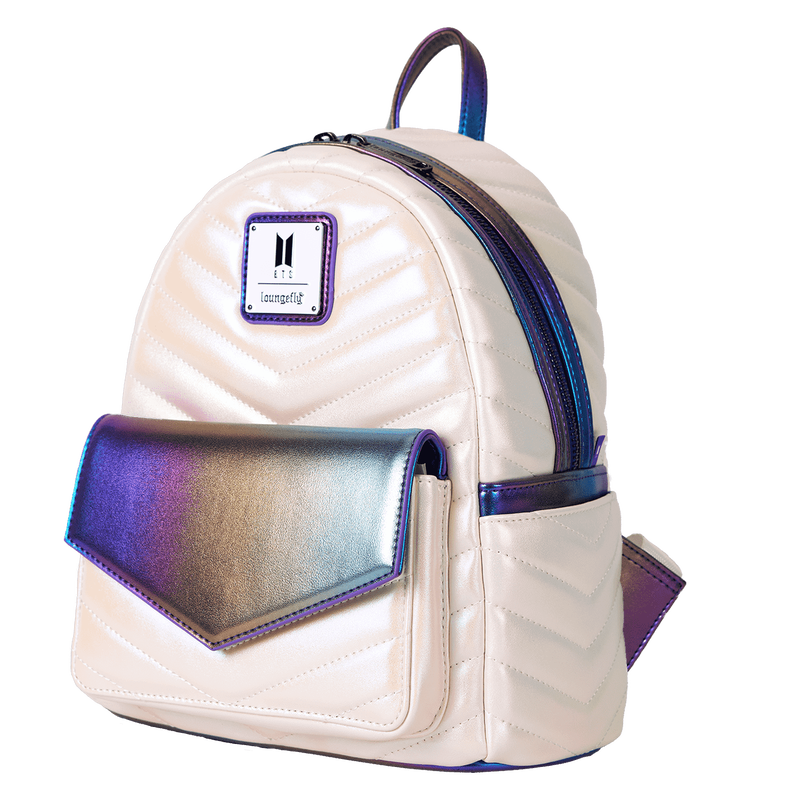 BTS Iridescent Quilted Mini Loungefly Backpack