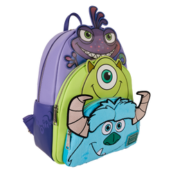 Monsters, Inc. Sulley, Mike, & Randall Triple Pocket Mini Backpack