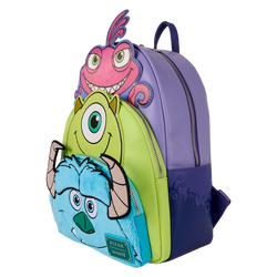 Monsters, Inc. Sulley, Mike, & Randall Triple Pocket Mini Backpack
