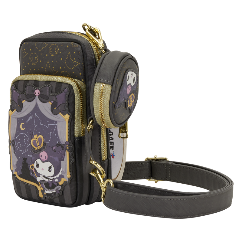 Sanrio Kuromi 20th Anniversary Cell Phone Crossbody Bag with Coin Bag