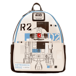 Star Wars: The Power of the Force R2-D2 Astromech Droid Light Up Mini Backpack