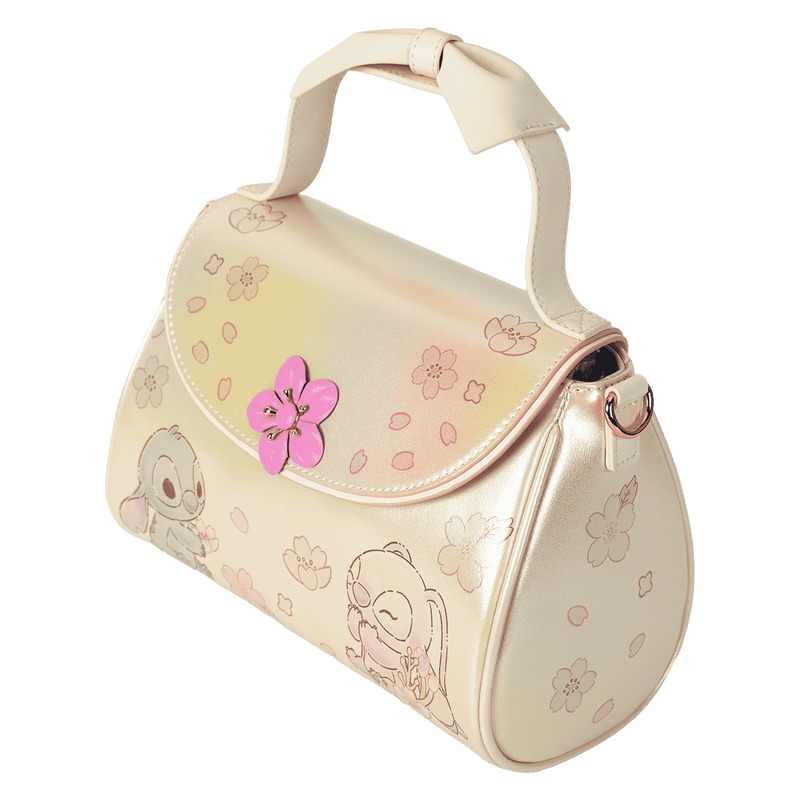 Stitch & Angel Cherry Blossom Bow Handle Crossbody Bag