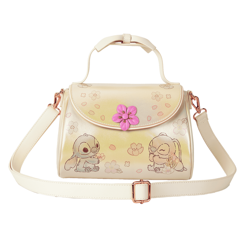 Stitch & Angel Cherry Blossom Bow Handle Crossbody Bag
