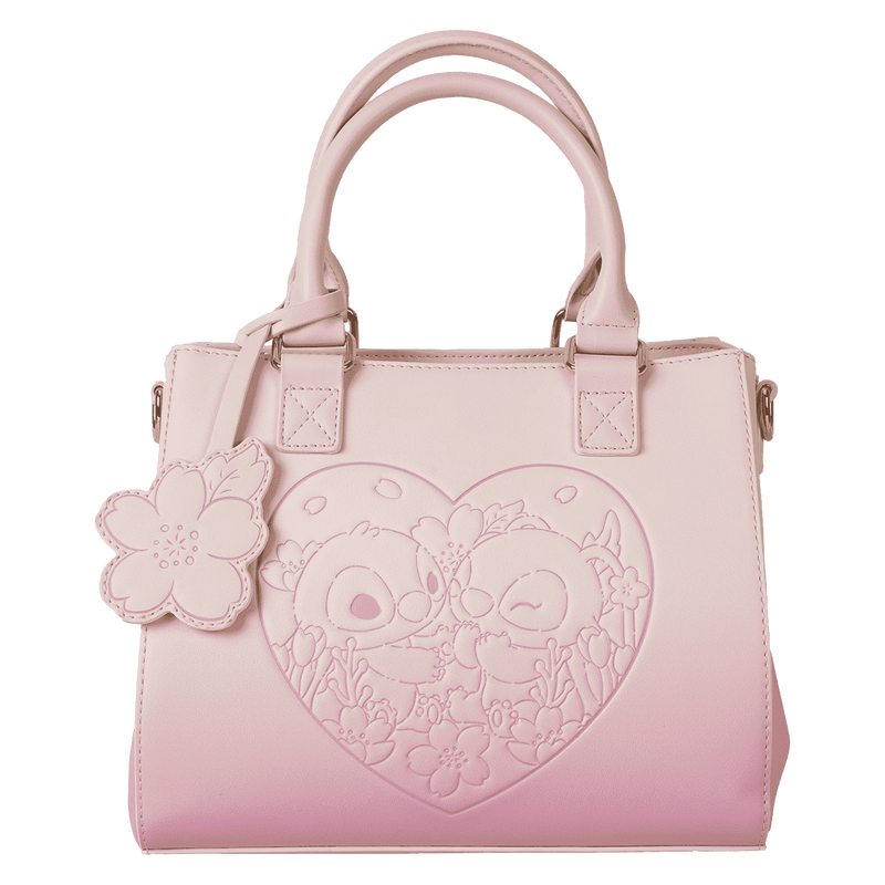Stitch & Angel Cherry Blossom Heart Crossbody Bag