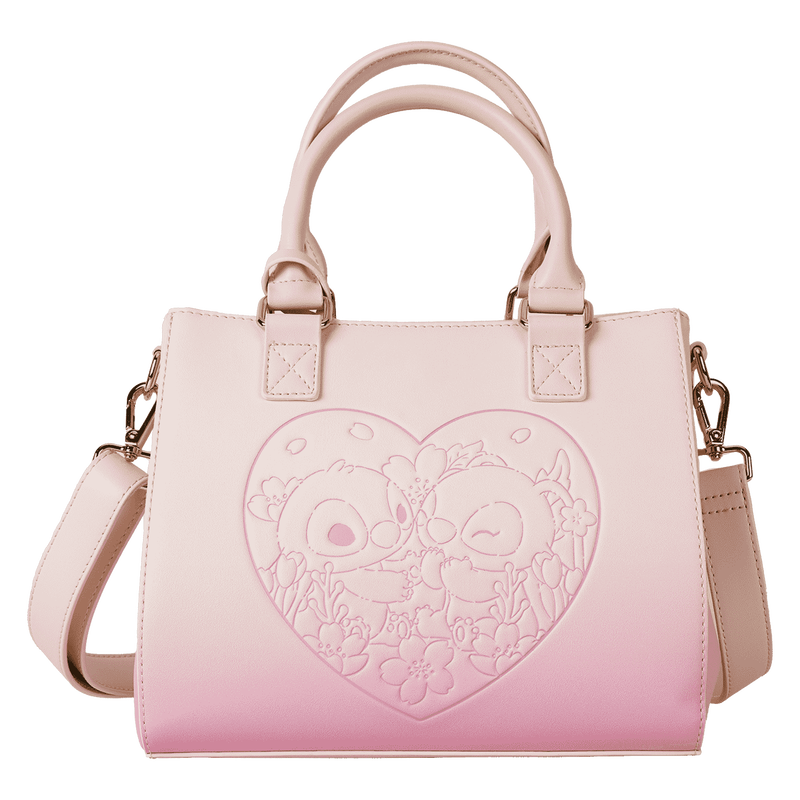 Stitch & Angel Cherry Blossom Heart Crossbody Bag
