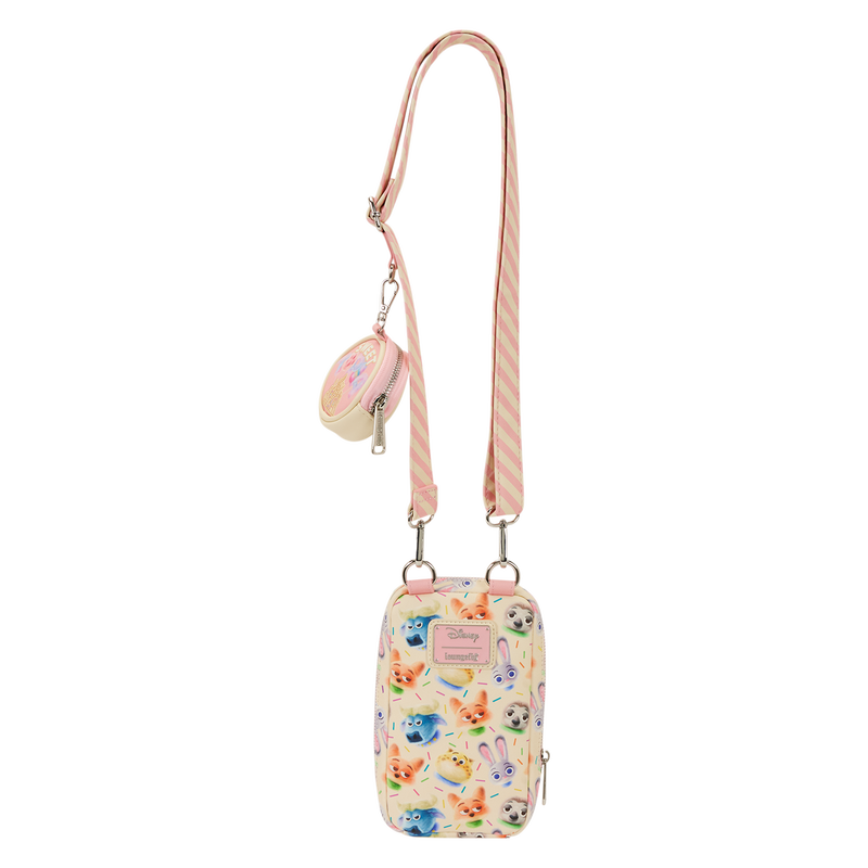 Zootopia 2 Judy Hopps Cotton Candy Cosplay Cell Phone Crossbody Bag with Coin Bag