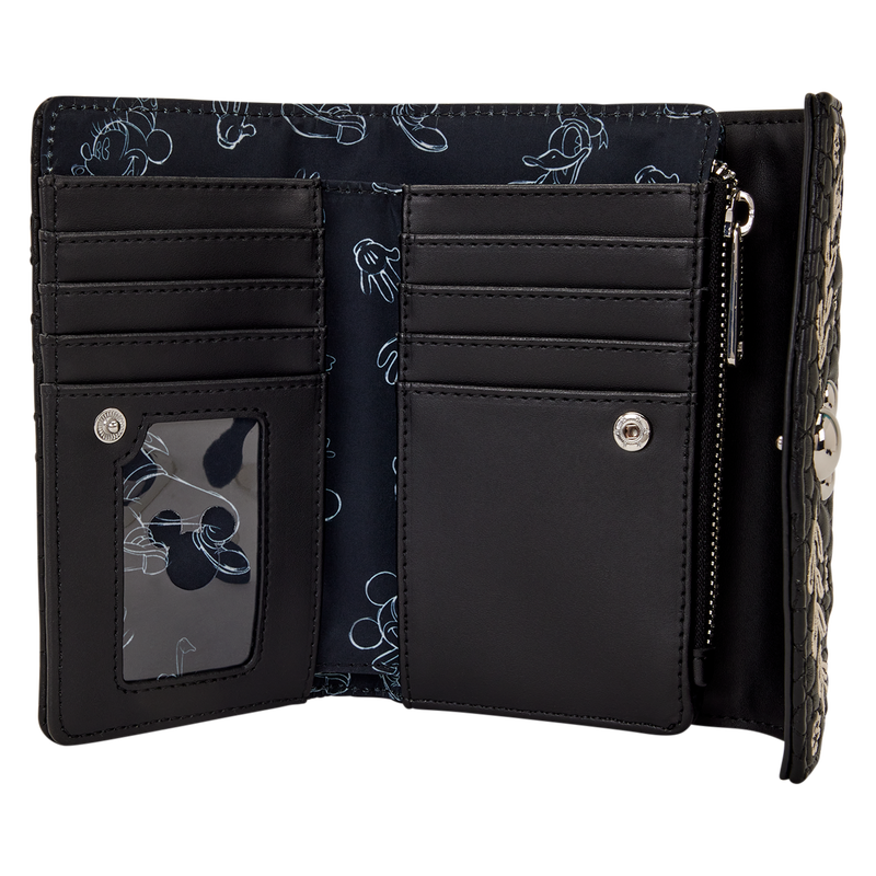 Mickey Mouse Artist Sketch Flap Wallet