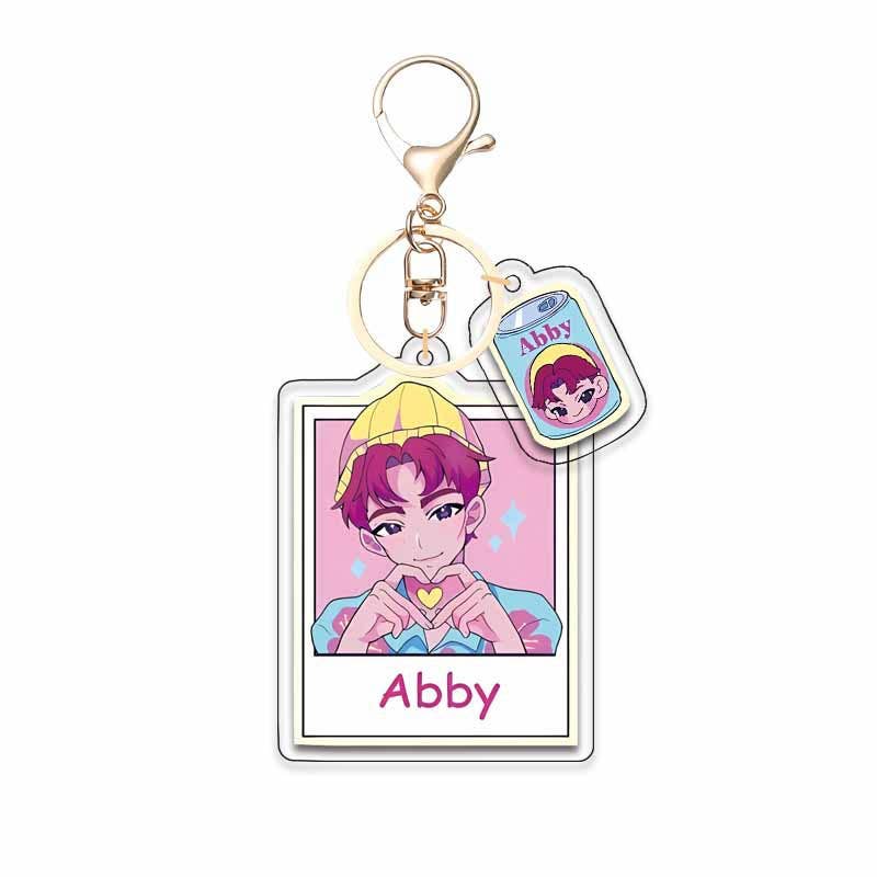 KDH K-pop inspired acrylic mini character keychain pendant