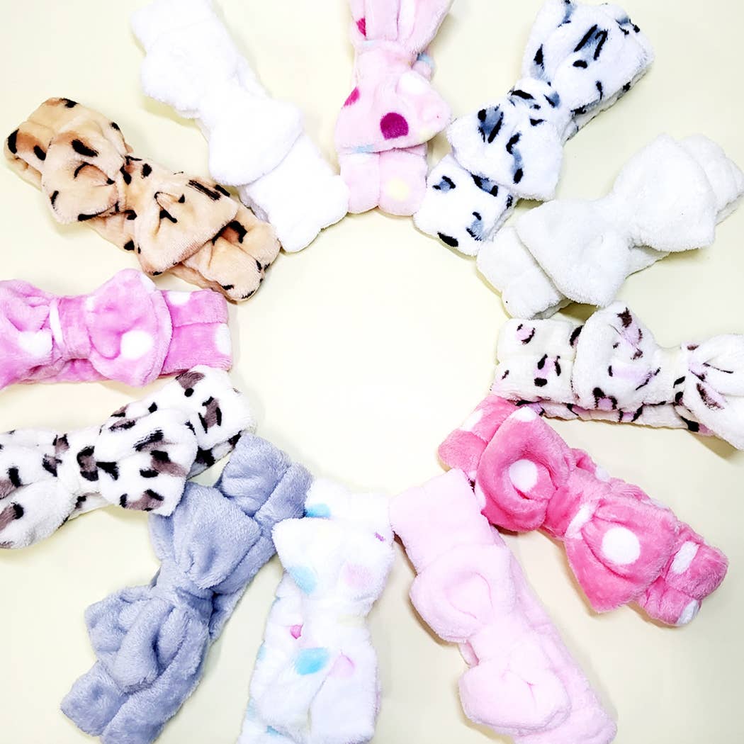 Assorted Plush Beauty Spa Headband