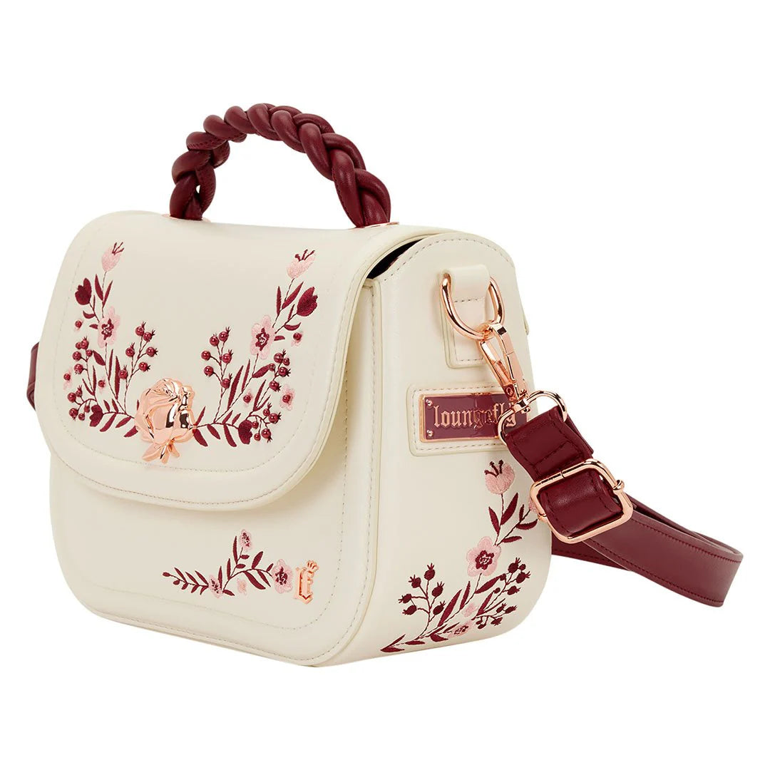 Loungefly Cream & Red Floral Crossbody Bag