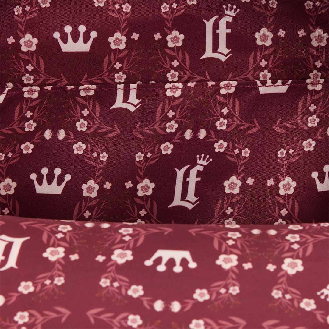 Loungefly Cream & Red Floral Mini Backpack